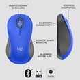 thumbnail image 5 of Logitech Signature M550 L Ratón Inalámbrico de Tamaño Completo, para Manos de Gran Tamaño, Batería de 2 Años, Clics Silenciosos, Bluetooth, Azul, 5 of 5
