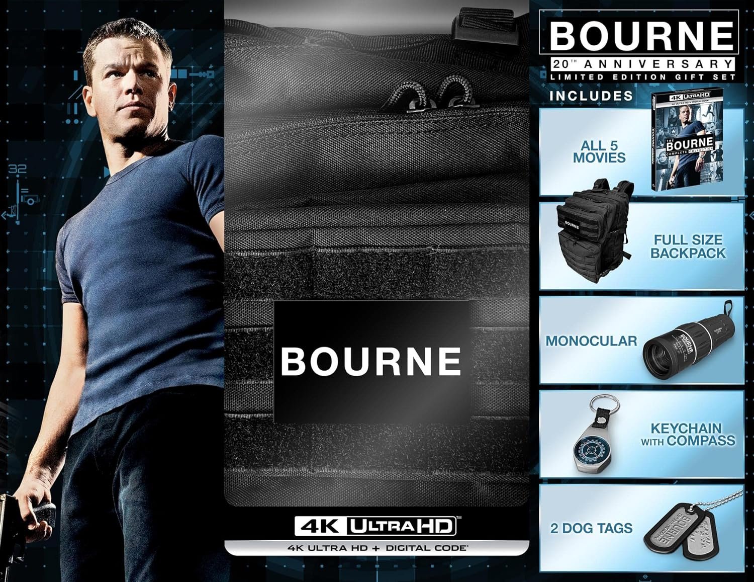 The Bourne Complete Collection - 20th Anniversary Limited Edition Gift Set (4K Ultra HD) [UHD] - image 2 of 4
