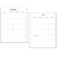 thumbnail image 3 of 2024 Monthly Planner Calendar Refills fits 11-Disc (8.5 x 11 inches) Planners Such as; TUL Letter, Big Happy Planner, Staples ARC Notebook, Levenger Circa, NOTIQ Letra, Marta Stewart (Love), 3 of 9