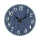 thumbnail image 4 of Reloj de pared decorativo azul, redondo, sin , de 30 cm de diámetro. Regalo ideal para colgar en la escuela, la oficina, la sala de estar,, 4 of 9