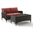 Crosley Furniture Kiawah 2 Piece Outdoor Wicker Seating Set