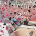 thumbnail image 3 of Pegatinas de uñas GUAACCB con forma de corazón de San Valentín grabadas en 5D, 1 hoja, 3 of 7