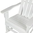 thumbnail image 6 of Shine Company Weather Resistant Cedar Wood Marina Porch Rocking Chair, White, 6 of 7