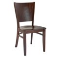 thumbnail image 1 of Chaise Hendrix en Noyer avec Assise en Bois (Lot de 2), 1 of 2