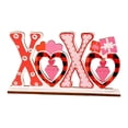 thumbnail image 2 of Letrero de madera para mesa de San Valentín, centro de mesa para reuniones campestres. Forma de X, 2 of 7