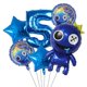 thumbnail image 3 of globos de arcoíris para fiestas de cumpleaños de amigos, decoraciones para fiestas de cumpleaños de 32 pulgadas, bolas de aluminio con números azules, rosas y rojos para suministros para baby shower d, 3 of 5