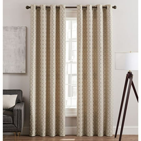 Rankin 108 Inch Grommet Top Window Curtain Panel In Natural