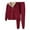 Red, variant on Wdfiry 2 Piece Outfits for Women Fleece Lounge Sets for Women Winter Cozy Plush Lined Hooded Sweatshirt Coat and Jogger Pant Sweatsuit Sets Plus Size Zip Jacket Tracksuit Sets Clearance