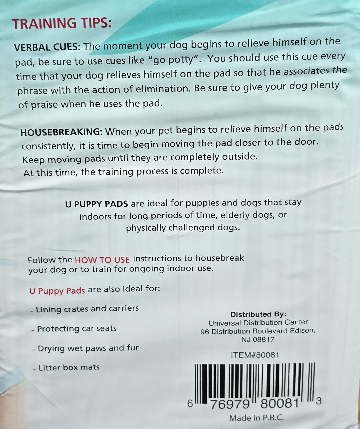 (4 pack) Universal Dog Training Pads - Ultra Absorbent, 6 Layer 36 x 36, Confined or Ill Dogs, Odor Control, Antibacterial Super Absorbent With Quilted Gel Core