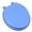 Blue, variant on BathDecor Deluxe Soft Round Toilet Seat with a Closed Front in Tan.