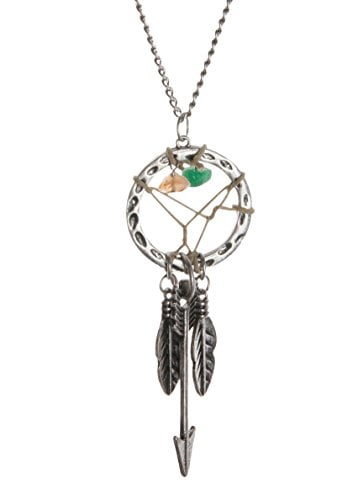925 Sterling Silver Tree of Life Dreamcatcher Charm Necklace Feather Tribal 
