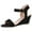 Black, variant on Mostsola Heels for Women Wedge Sandals Open Toe Adjustable Ankle Strap Pumps Shoes Heels