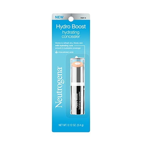 Corrector Hidratante Neutrogena Hydro Boost para Piel Seca con Ácido Hialurónico, No Graso ni Comedogénico. 10 Fair, 0.12 Oz