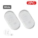 thumbnail image 2 of Luz táctil de coche recargable LED brillante Lámparas de techo Automóvil Interior Atmósfera Atmósfera Inspección Iluminación Pie 2pcs Luz blanca Inevent EL006027-06B, 2 of 7