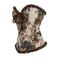 thumbnail image 5 of Tuosodrolic Renaissance Corsets for Women Vintage Floral Bustier Tops Overbust Gothic Corsets Lace Up Front Button Shaperwear Tops, Steampunk Corsets for Women Retro Corset Bustier, 5 of 6