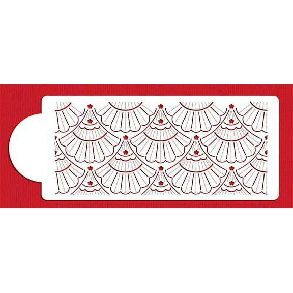 Fan Pattern Cake Stencil SW108 by Sharon Wee