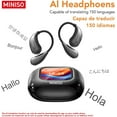 thumbnail image 6 of MINISO M95 AI Translation Earbuds Real Time with LED Display Screen Bluetooth 5.4 Support 150 Languages, 6 of 9