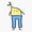 1pcs, variant on Lemon In Jeans Er, Phone Decal Water Bottle Stickers Car Decals, Funny Birthday Gift