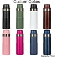 thumbnail image 4 of 16 oz Stainless Steel Vacuum Insulated Leakproof Travel Mugs, Brown, 4 of 5