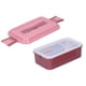 thumbnail image 2 of Contenedor de alimentos de acero inoxidable 304, caja de almuerzo rectangular aislada portátil Bento Box con asa de una sola capa 700 ml, 2 of 14