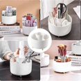 thumbnail image 5 of 360 Rotating Makeup Organizer-Makeup Brush Holder with 5 Compartments for Cosmetics Jewelry for Dressing Table Bedroom Stationery Storage, 5 of 5