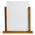 thumbnail image 5 of M&T Displays Classic Desktop Menu Holder with Acrylic U Type Pocket, Portrait Table Top Sign Holder, Ad Frame for Restaurant, Store, Wedding, Party, Event (2 Pack) (Dark Wood, 5.5x8.5), 5 of 6