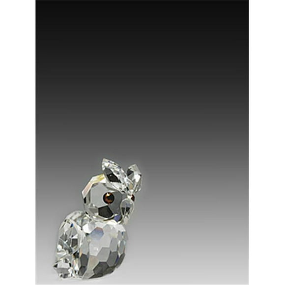 665-17 0.86 L x 1.1 H in. Crystal Owl Birds Figurines