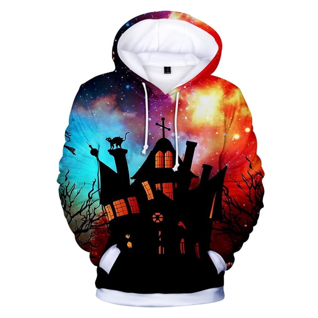 Sudaderas con capucha de Cosplay de Halloween, chaqueta informal para niños y adultos, tallas para niños, jersey de calabaza, Jersey Unisex02L Deng Xun unisex