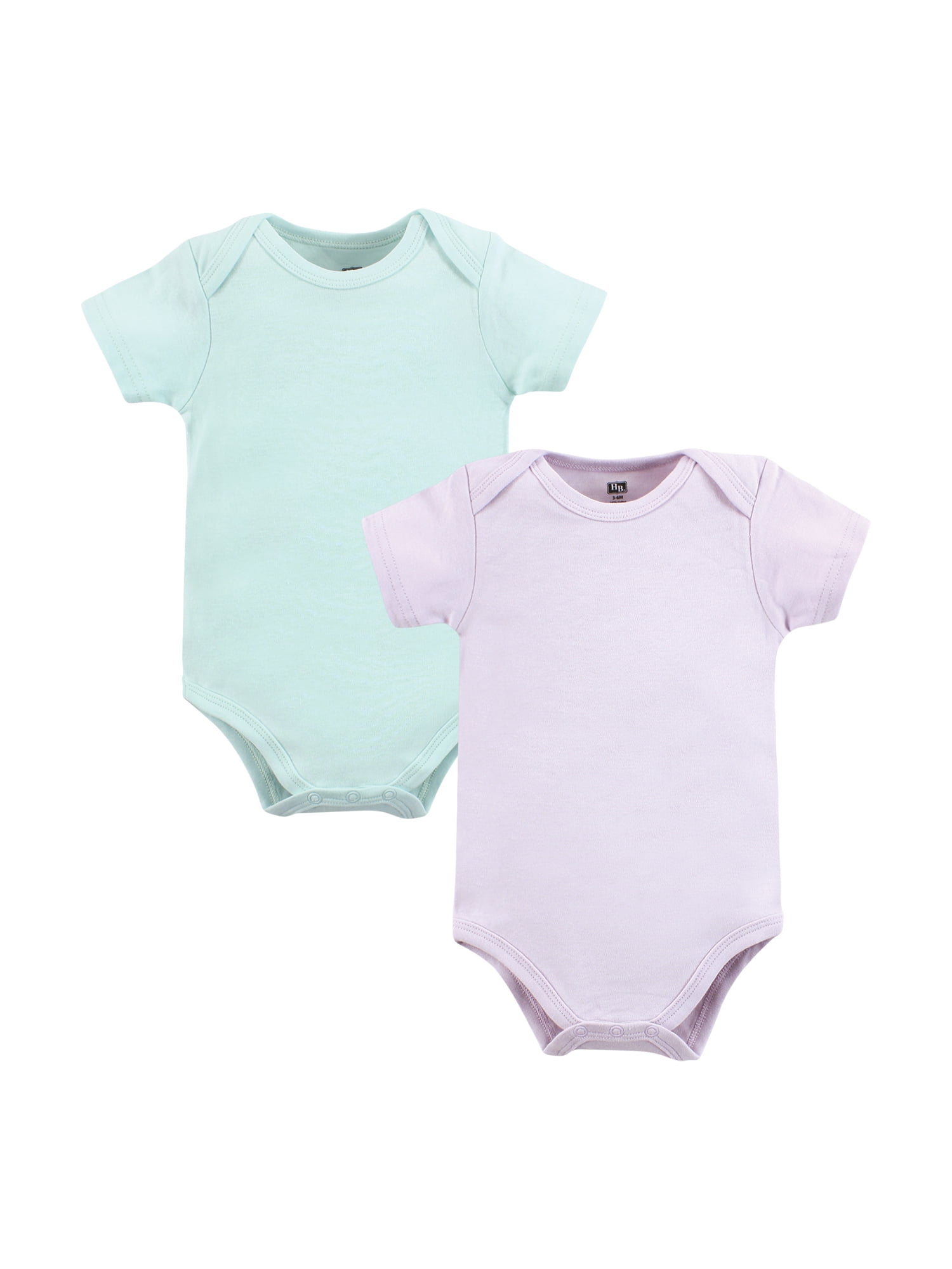 Hudson Baby Unisex Short Sleeve Bodysuits, 10-Pack, Sizes Newborn-24 Months