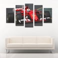 thumbnail image 2 of Cuadro Decorativo Auto Escudería Ferrari F1 Juego De 5 Piezas 150x80cm Ideal Para Sala Oficina Estudio, 2 of 5