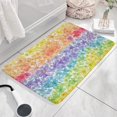 thumbnail image 3 of Pioneer Flower Floral Print Flannel Non Slip Door Rugs,Washable Door Mats Indoor,Decorative Door Mats,Dirt-Resistant and Absorbent Doormat for Entrance,Bedroom,Kitchen,Bathroom,31.5"x17", 3 of 4