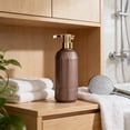 thumbnail image 4 of Plastic Hand Soap Dispenser Bottle | Shower Gel and Lotion Dispenser | Refillable Pump Container for Bathroom Kitchen Countertop, 4 of 6