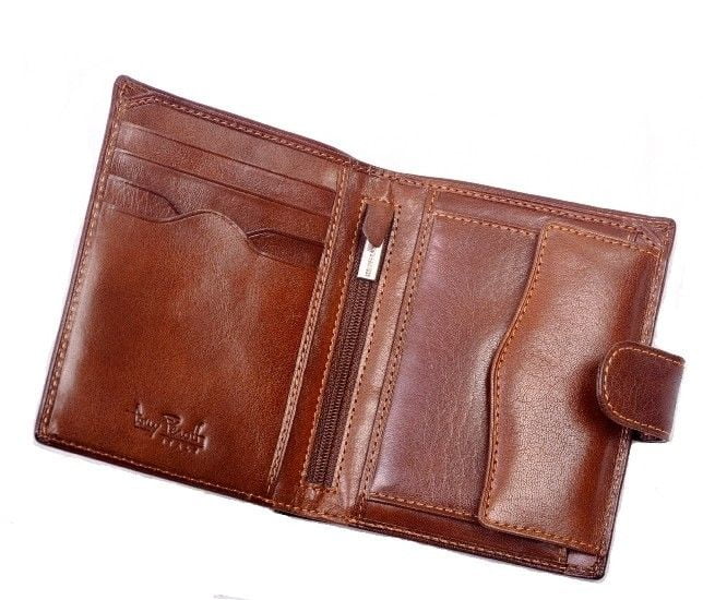 New TONY PEROTTI  Leather Wallet  with Aluminium Cardholder and Coin Pocket 