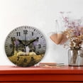 thumbnail image 2 of Yayeee 10" Wall Clock Battery Operated Quartz Round Silent Non-Ticking Home Decor, Cute Cat, 2 of 6