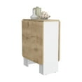 thumbnail image 5 of Depot E-Shop Detroit Folding Table with Expandable Design in 3 Forms, White/Macadamia, 5 of 7