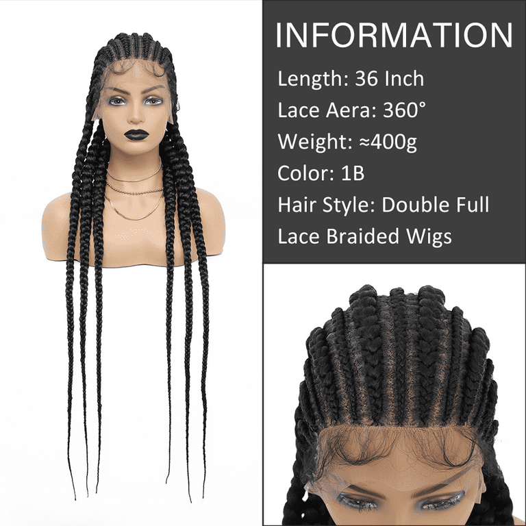 HOW TO INSTALL BRAIDS WIG - Lace Frontal Wig