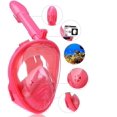 thumbnail image 3 of Kids Snorkel Mask Full Face, 180 Degree Panoramic View Snorkeling Set, green, 3 of 5