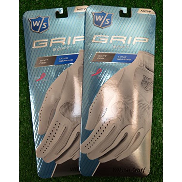 2 Wilson Staff Grip Soft Ladies Golf Gloves Left Hand Large