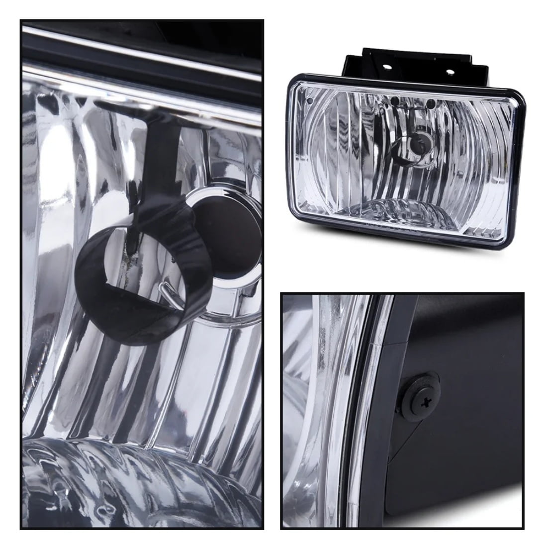 W&JWN Fog Lights Fit for 2004-2012 Chevy Colorado /GMC Canyon/ 06-08 Isuzu i-Series Driving Fog Light Assembly Replacement Left & Right Side , W/Bulbs, Clear Lens