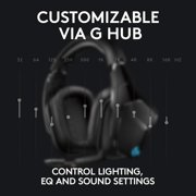 Logitech G935 Wireless Gaming RGB Headset, 7.1 Surround Sound, DTS Headphone:X 2.0, 50 mm PRO-G Drivers, 2.4 GHz Wireless, Flip-to-Mute Mic, PC