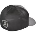 thumbnail image 3 of 104667 Browning Alfa Meshback FlexFit Gray/Black Cap, 3 of 4