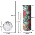 thumbnail image 5 of 20oz Pioneer Flower Floral Print Pattern Skinny Tumblers Stainless Steel Tumbler with Lid and Straw,Vacuum Insulated Double Wall Travel Tumbler Cups with Cleaning Brush for Coffee,Tea, 5 of 6