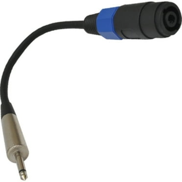 Seismic Audio SAPT54, 1/4" TS Male to Speakon Adapter Patch Cable