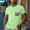 Green, variant on Short Sleeve T Shirts for Man Yellow Crew Neck Pull-On Retro Vintage Tops Graphic Prints Refined Modern T-Shirts Khaki,S