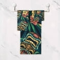 thumbnail image 5 of SKYSONIC Tribal Tiki Mask Flowers Bath Towels Soft Absorbent Bath Towels Bath Towel Set of 3 for Home Hotel Bathroom Decor, 5 of 7
