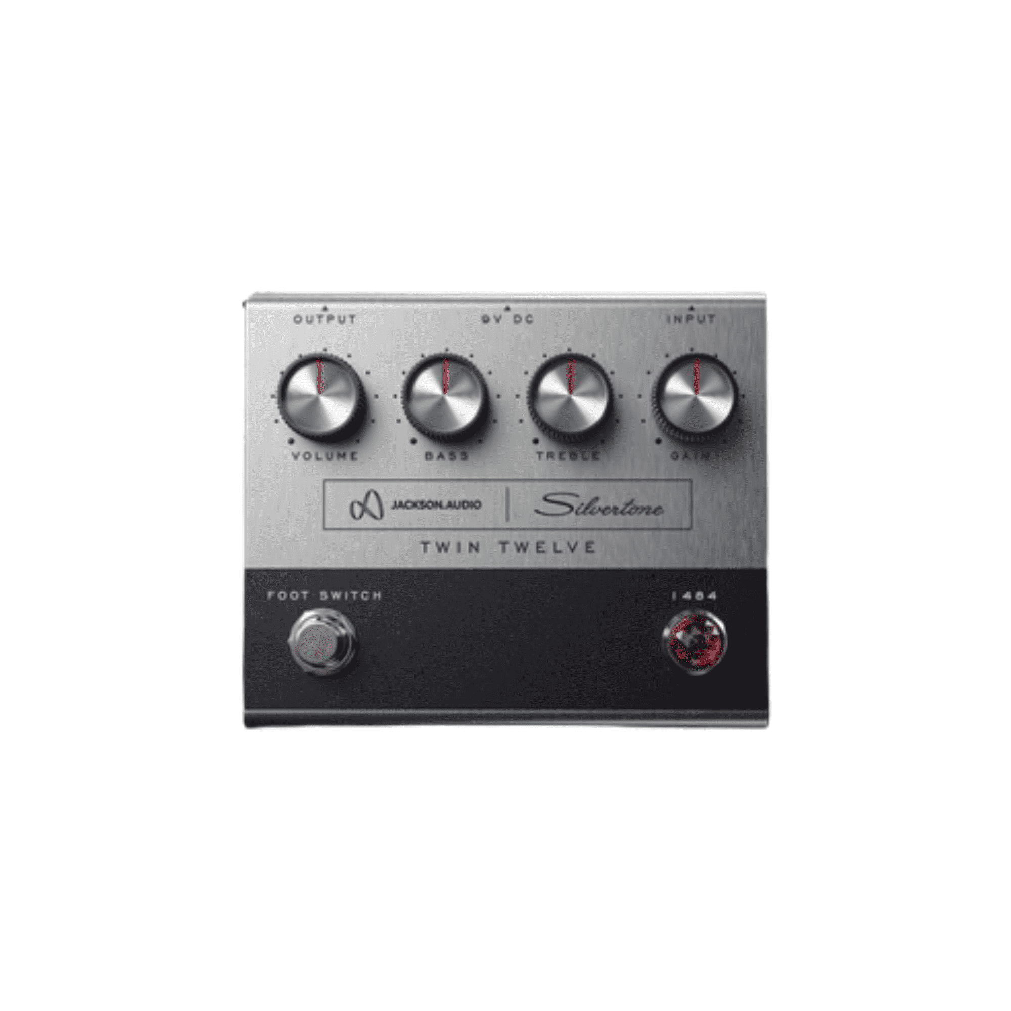 Jackson Audio 1484 Twin Twelve Preamp/Booster/EQ/Overdrive Effects Pedal Silver and Black