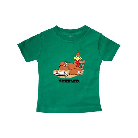 

Inktastic Stuffed Turkey Gobbled Gift Baby Boy or Baby Girl T-Shirt