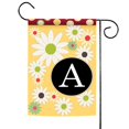 thumbnail image 2 of Toland Home Garden Floral Monogram A 12.5 x 18 Inch Decorative Spring Summer Flower Initial Garden Flag, 2 of 3