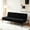 Black-B, variant on BSHTI 69.88" Futon Sofa Bed with 5 Adjustable Positions – Polyester Fabric Convertible Sleeper Couch with Iron Frame, Clean-Lined Modern Design for Living Room, Apartment, Office, Dormitory,Dark Gray