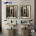 thumbnail image 3 of Taimei Frameless LED Light Mirror 30" W x 36" H x 1.5 D(MD04-3036SF1) Beveled edges, Touch Screen power on/off, Defogger, elegant design by FOCA US, 3 of 8